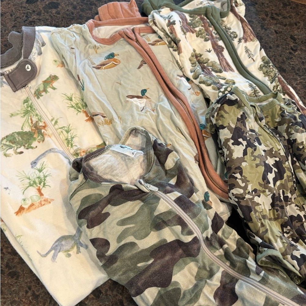 Cute lot of boys bamboo pajamas